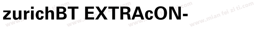 zurichBT EXTRAcON字体转换